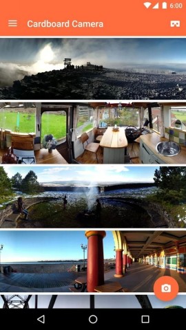Die neue App Cardboard Camera (Bild: Google)